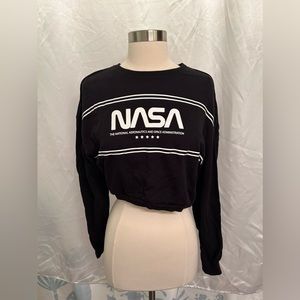 NASA Cropped Sweater